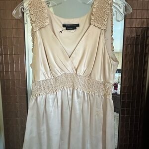 BCBGMaxAzria Beige Satin Dress